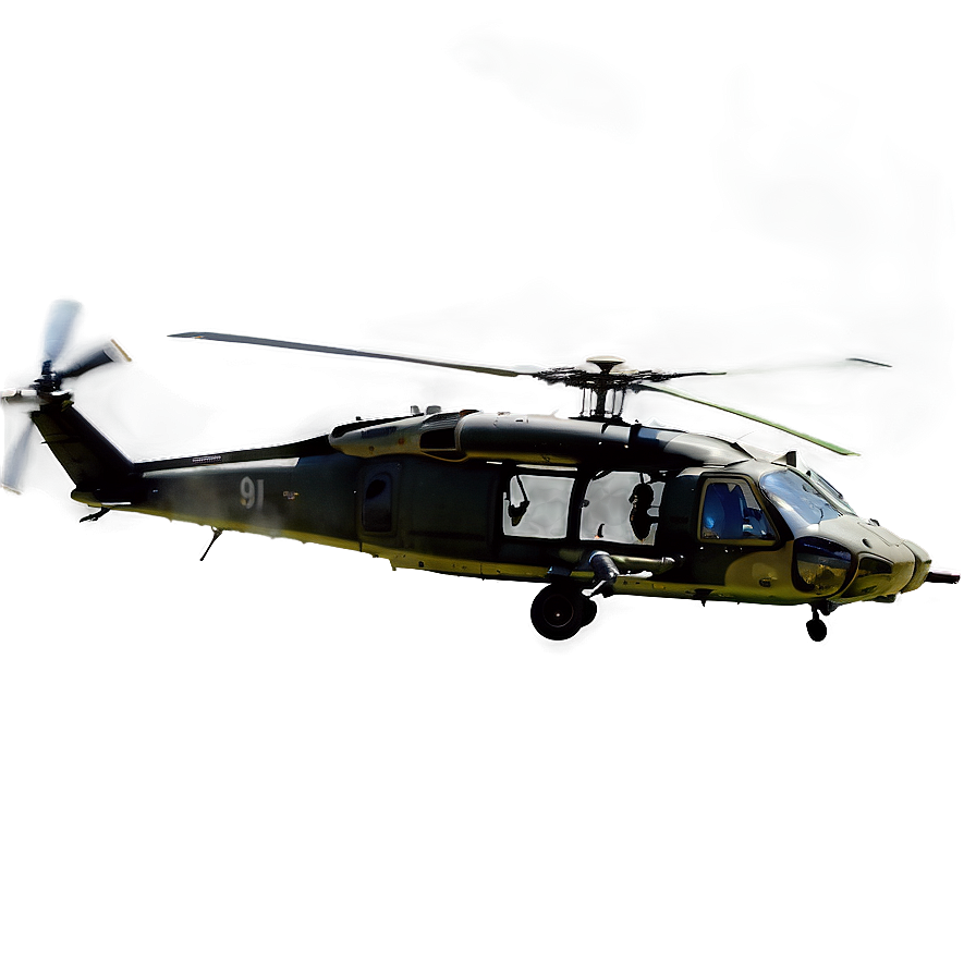 Black Hawk Helicopter In Mountains Png Jok PNG image