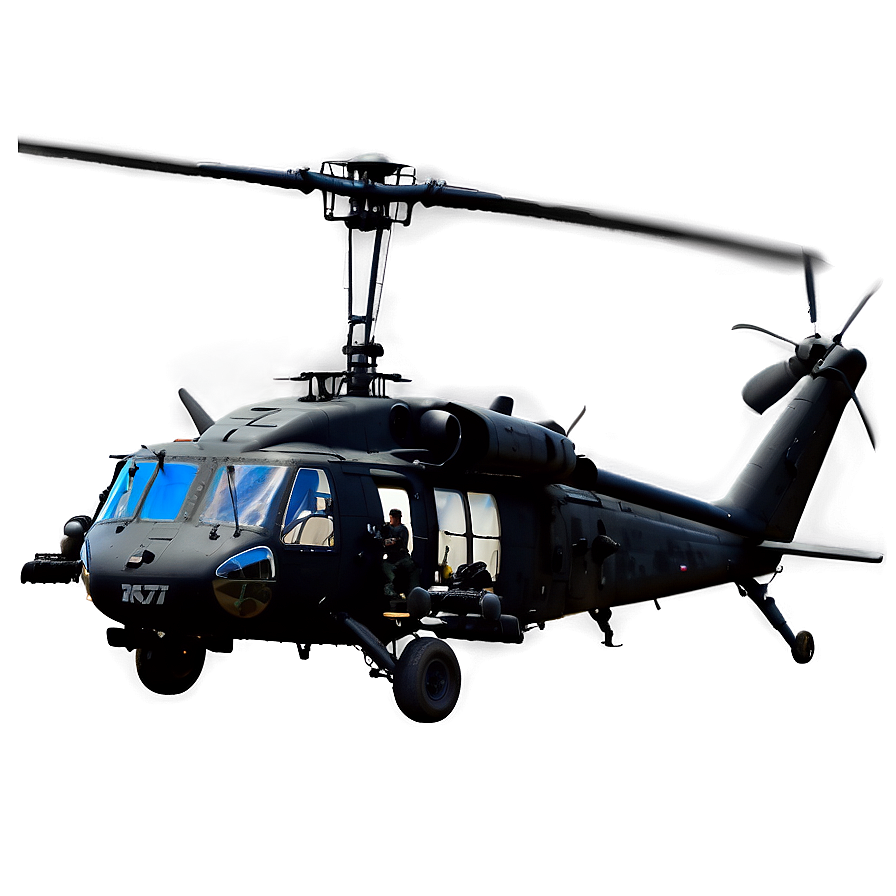 Black Hawk Helicopter Night Ops Png Dcy82 PNG image