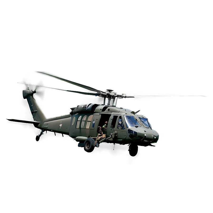 Black Hawk Helicopter Support Mission Png Wqb PNG image