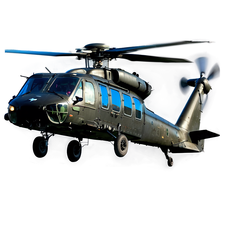 Black Hawk Helicopter Takeoff Png 06252024 PNG image