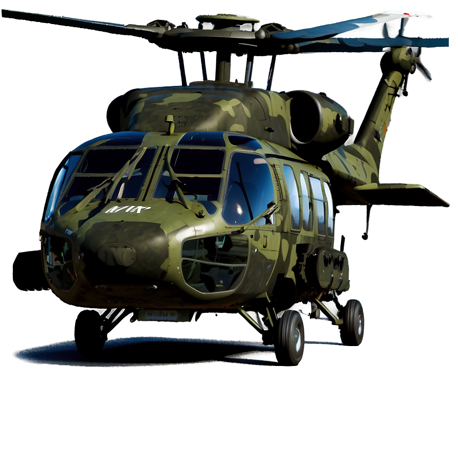 Black Hawk Helicopter With Decals Png 87 PNG image