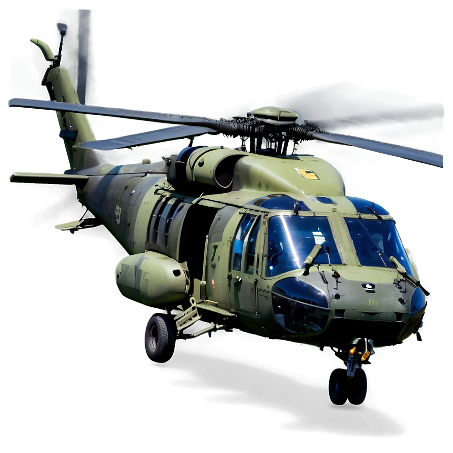 Black Hawk Surveillance Helicopter Png 06252024 PNG image