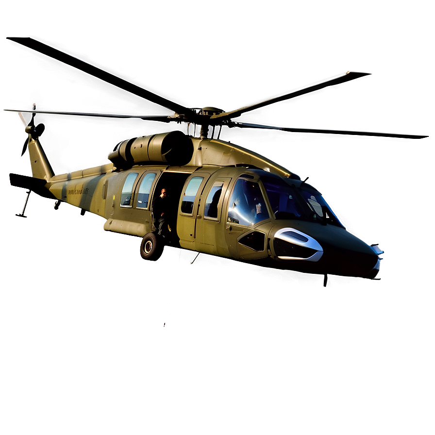 Black Hawk Surveillance Helicopter Png 91 PNG image