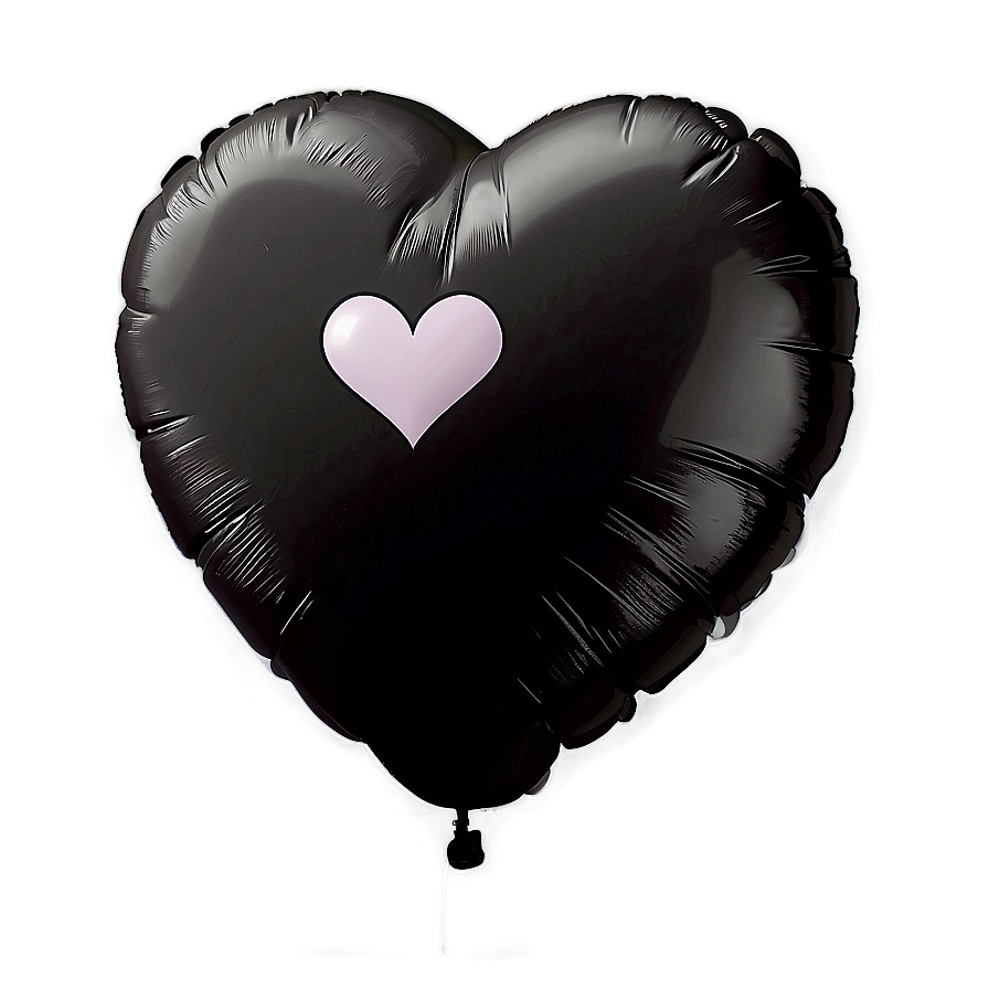 Black Heart Balloon Png Nyc48 PNG image