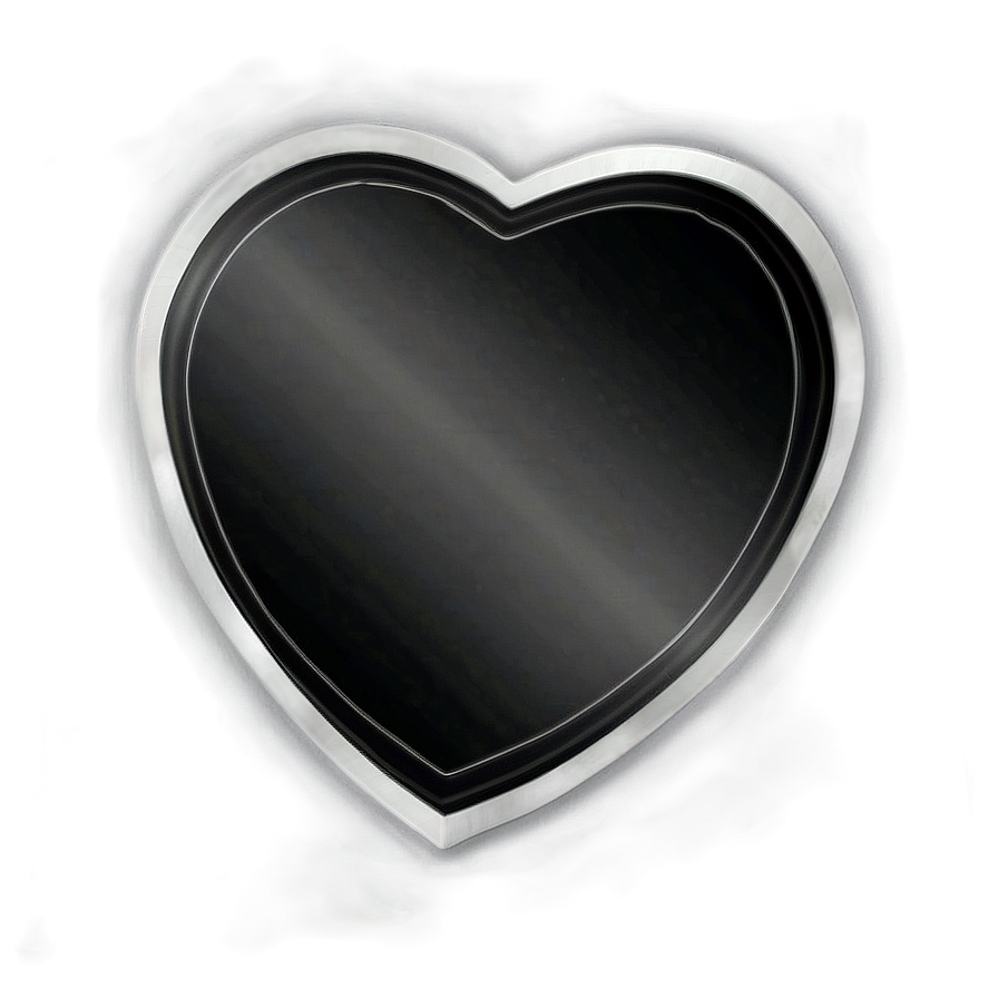 Black Heart Frame Png 73 PNG image