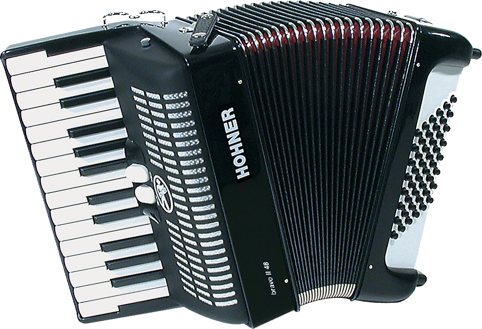 Black Hohner Accordion PNG image