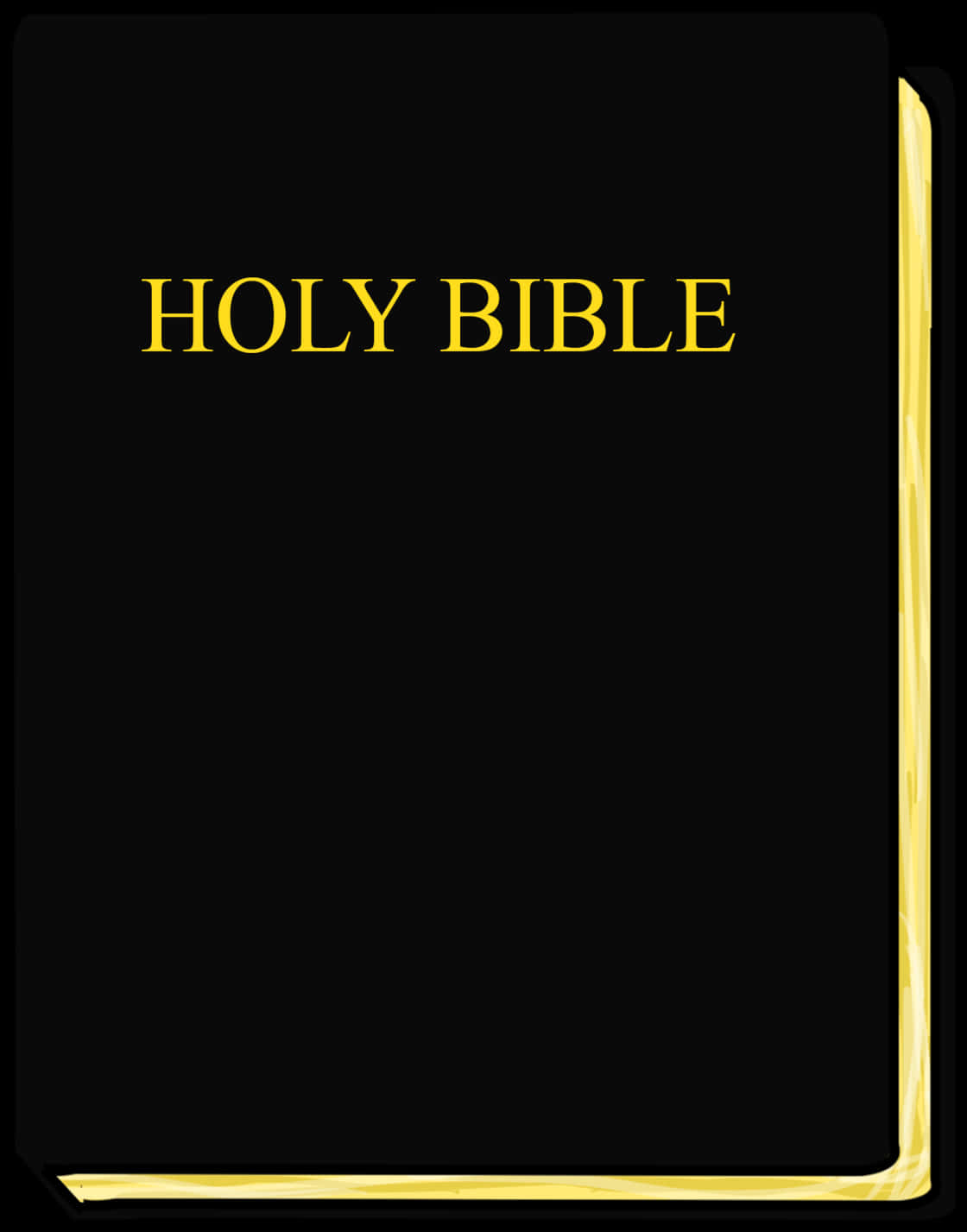 Black Holy Bible Cover PNG image