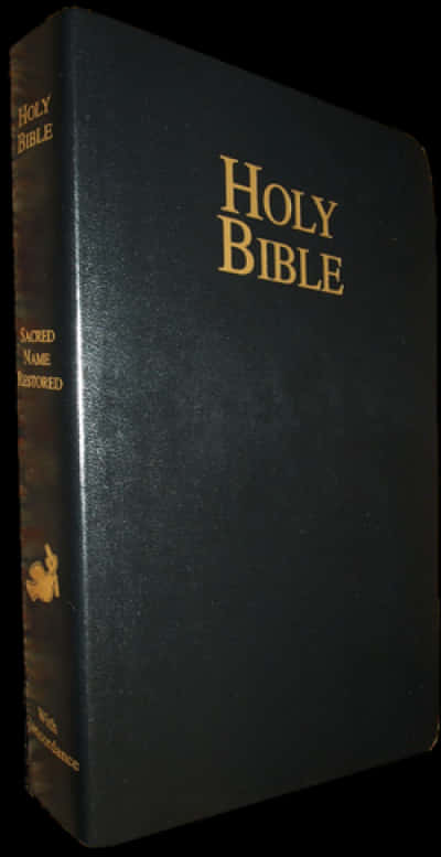 Black Holy Bible Cover PNG image