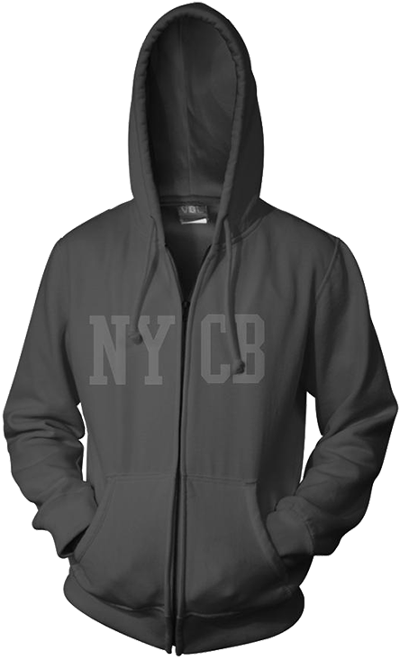 Black Hoodie N Y C B Graphic PNG image