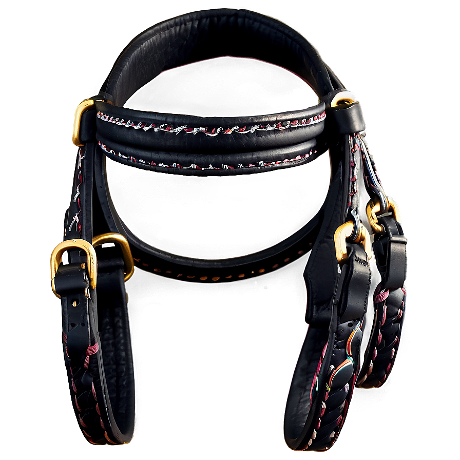 Black Horse Bridle And Saddle Png 06262024 PNG image