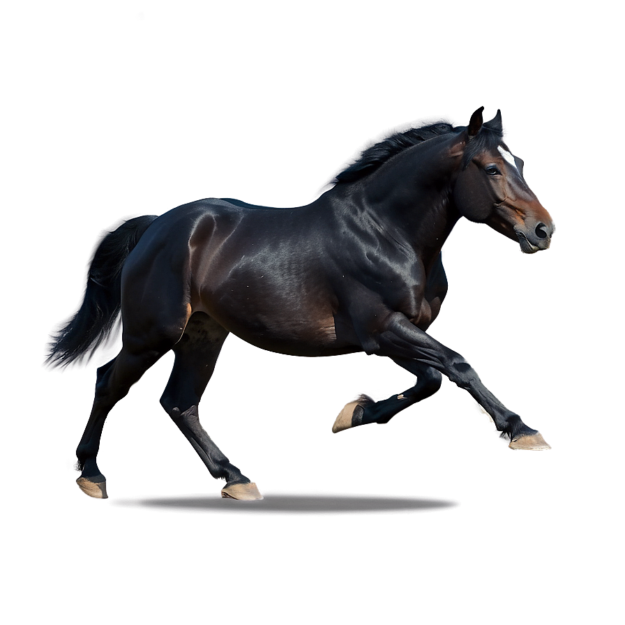 Black Horse In Motion Png 61 PNG image