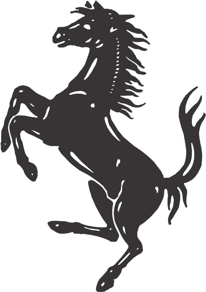 Black Horse Silhouette Logo PNG image