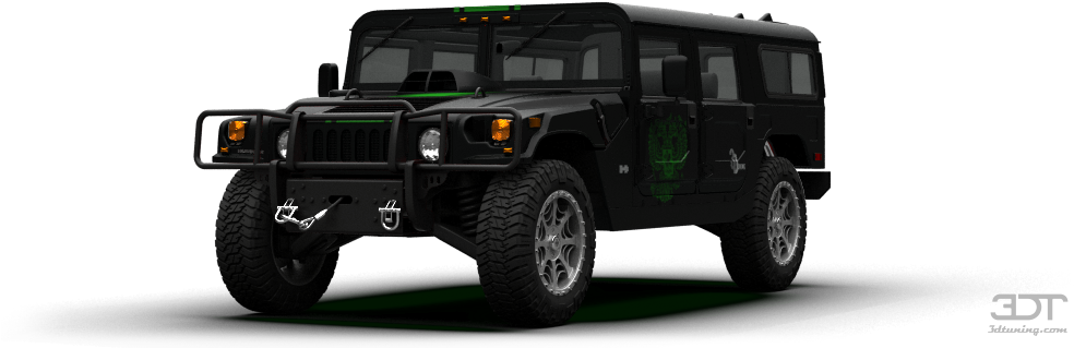 Black Hummer H1 Offroad Vehicle PNG image