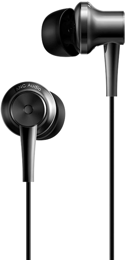 Black In Ear A N C Headphones PNG image