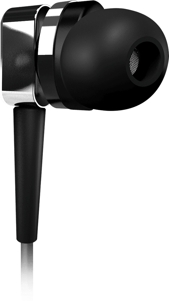 Black In Ear Earbuds Single PNG image