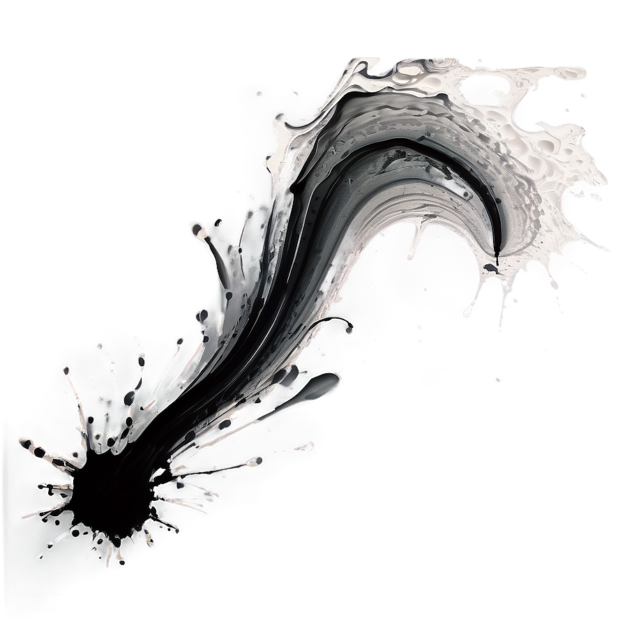 Black Ink Splash Png 70 PNG image