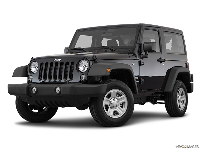 Black Jeep Wrangler S U V Profile View PNG image