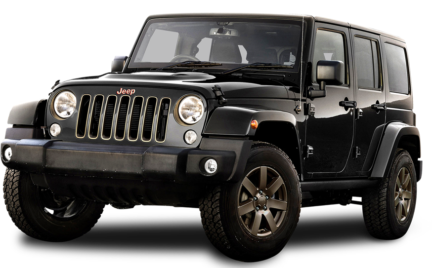 Black Jeep Wrangler Unlimited PNG image