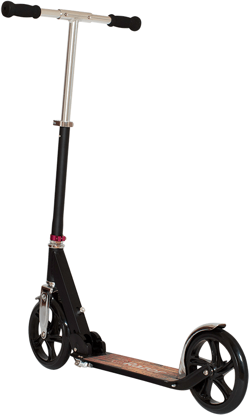 Black Kick Scooter Isolated PNG image