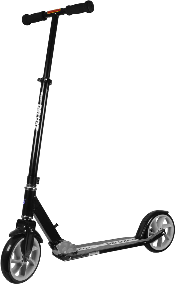 Black Kick Scooter Isolated PNG image
