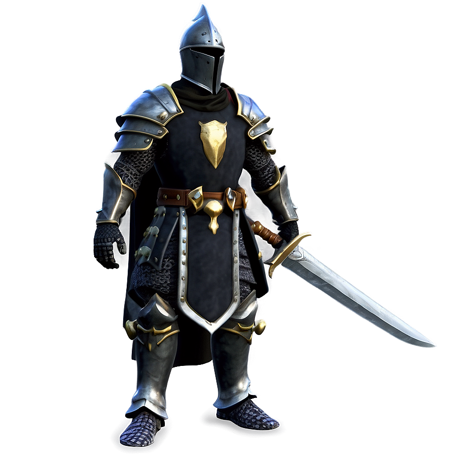 Black Knight Warrior Png 06272024 PNG image