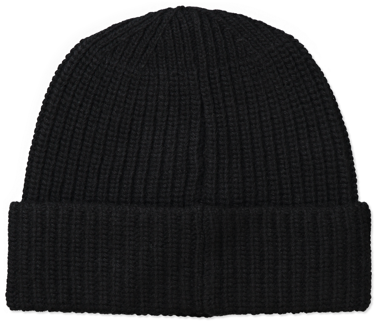 Black Knit Beanie Hat PNG image