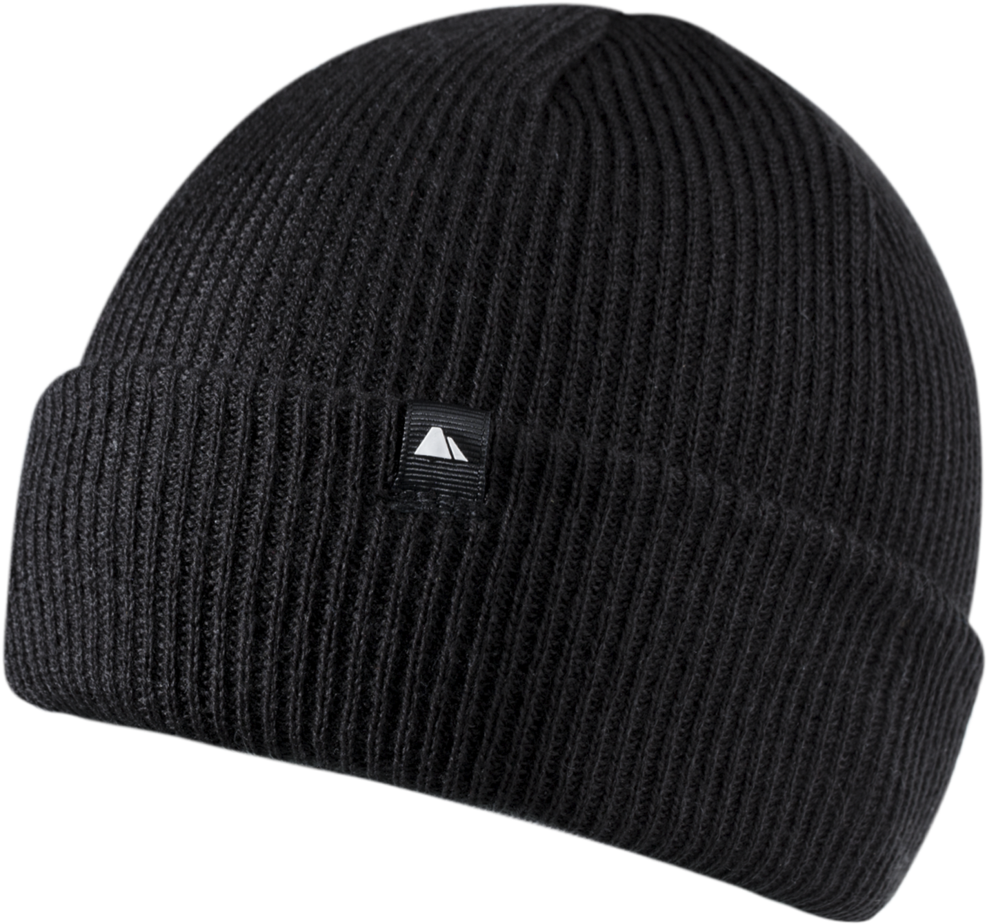 Black Knit Beanie Hat PNG image