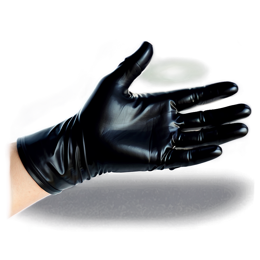 Black Latex Gloves Png 06292024 PNG image