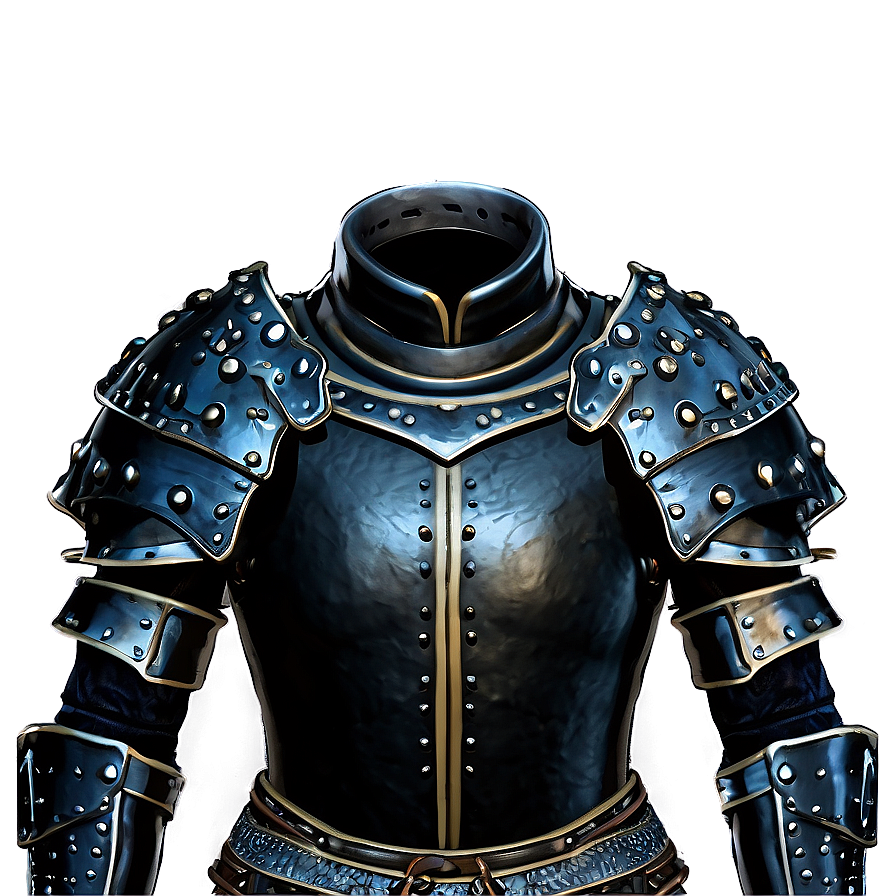 Black Leather Armor Png 06252024 PNG image