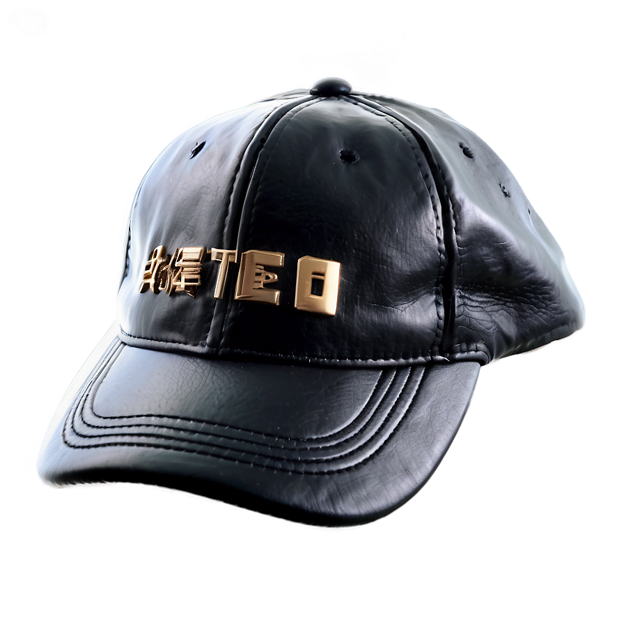 Black Leather Cap Png Evx68 PNG image