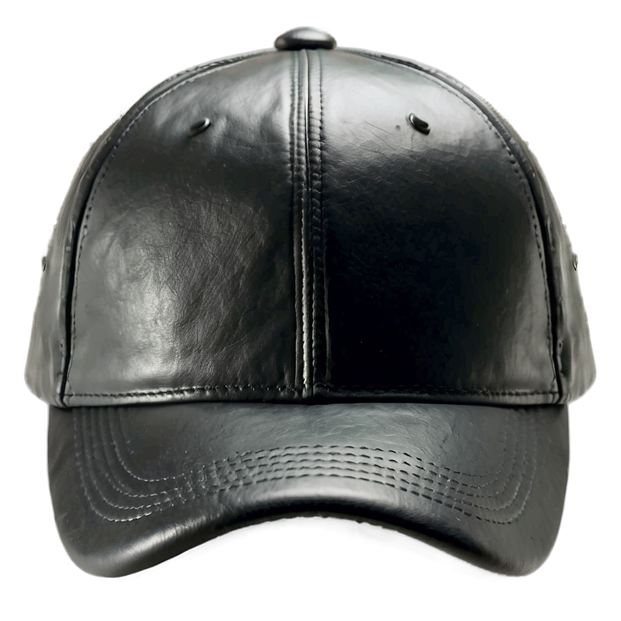 Black Leather Cap Png Stf PNG image