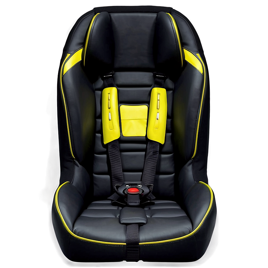 Black Leather Car Seat Png Skt PNG image