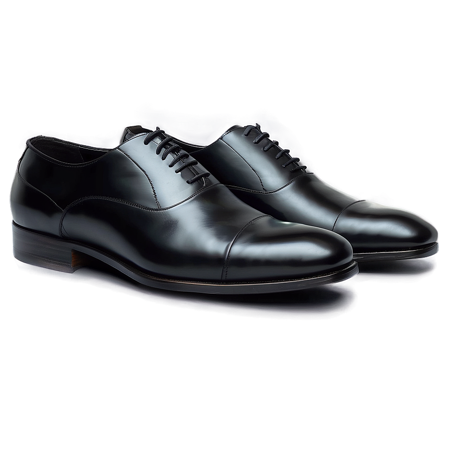 Black Leather Footwear Png 4 PNG image