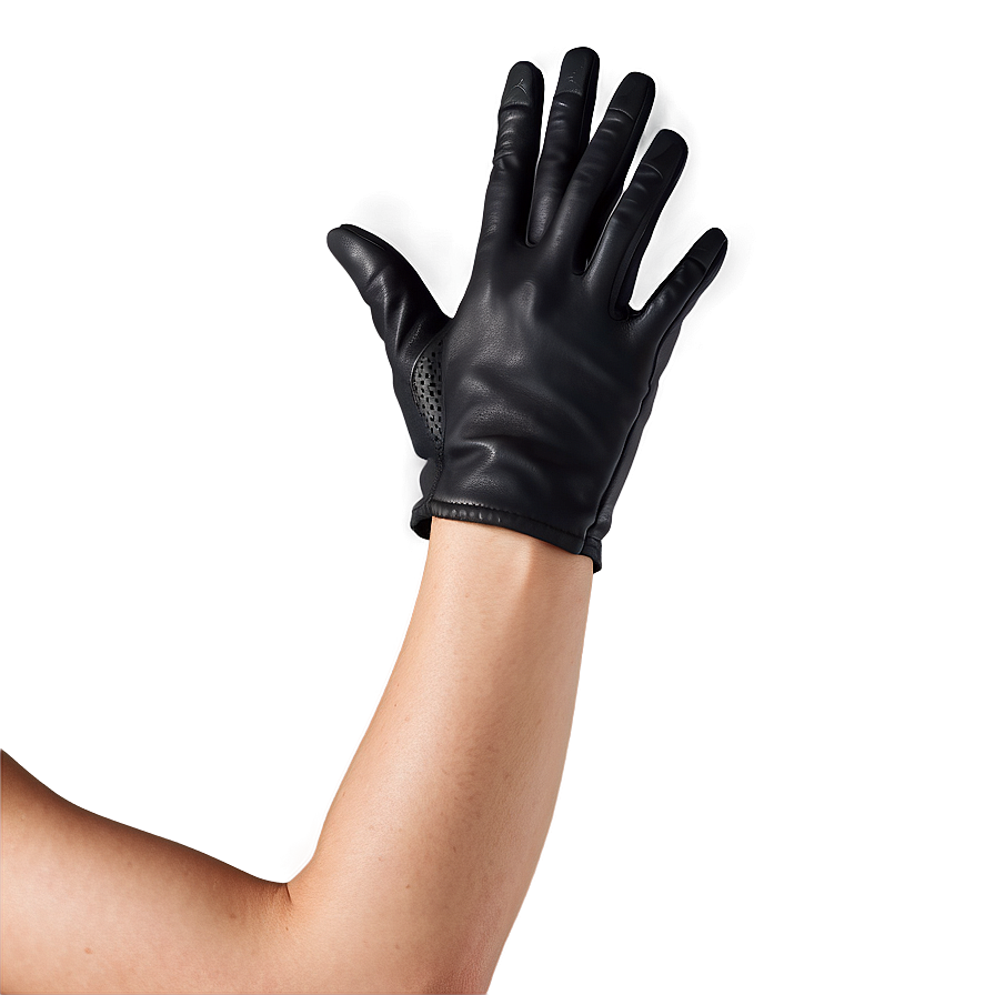 Black Leather Gloves Png 90 PNG image