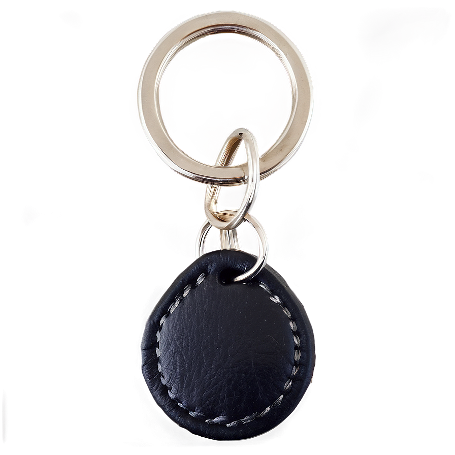 Black Leather Keychain Png Nob33 PNG image