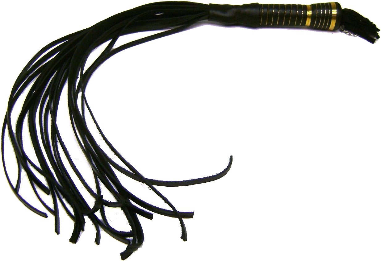 Black Leather Multi Tail Whip.png PNG image