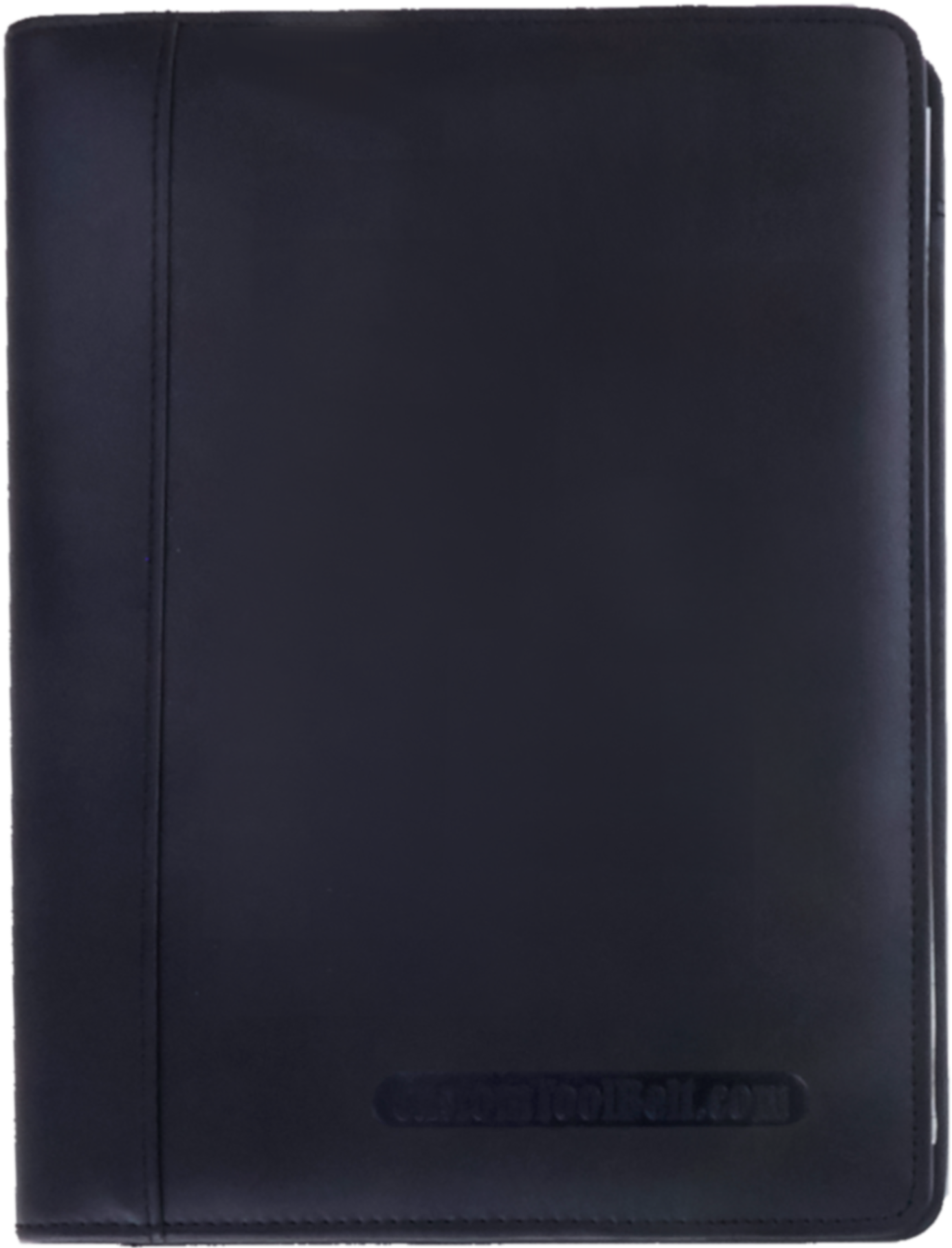 Black Leather Notebook Cover PNG image