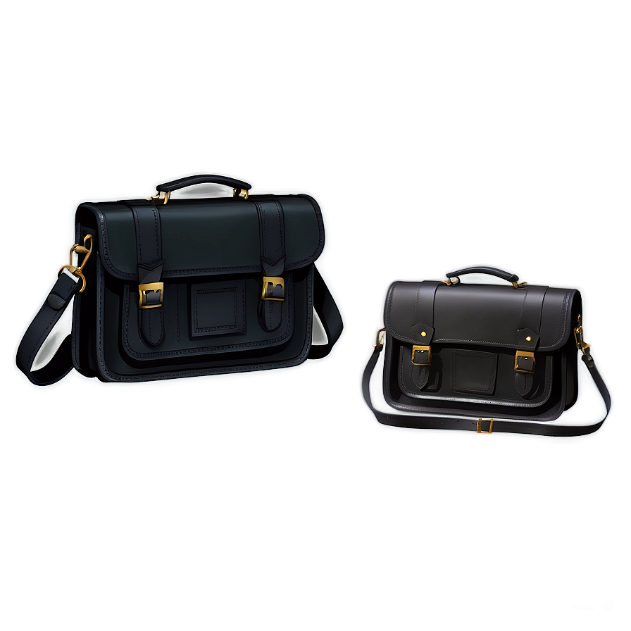 Black Leather Satchel Png 61 PNG image