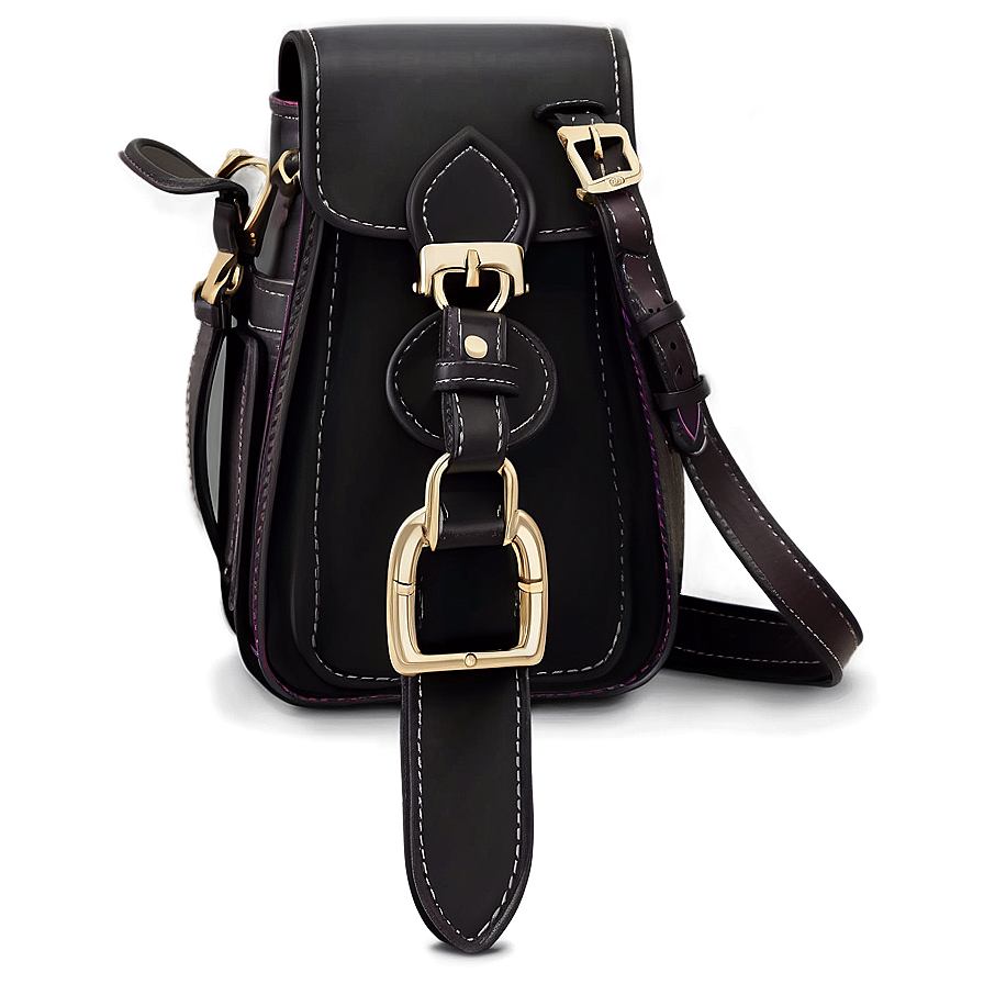 Black Leather Satchel Png Qkw PNG image