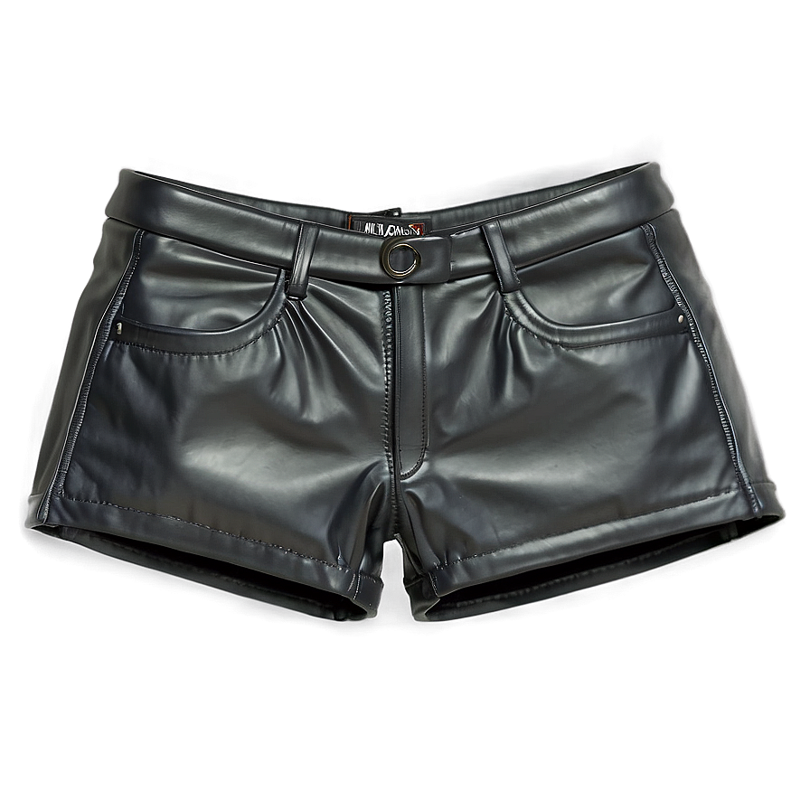 Black Leather Shorts Png Uha24 PNG image