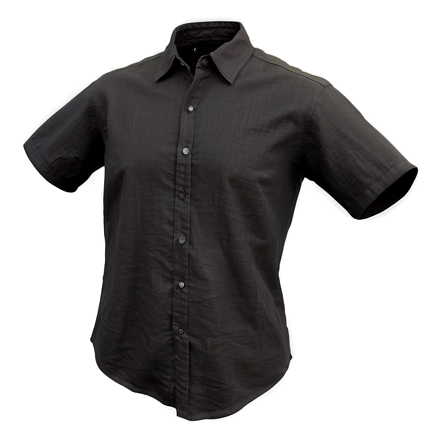 Black Linen Shirt Png Pnd PNG image