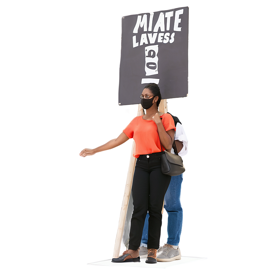 Black Lives Matter Picket Sign Png Vvq PNG image