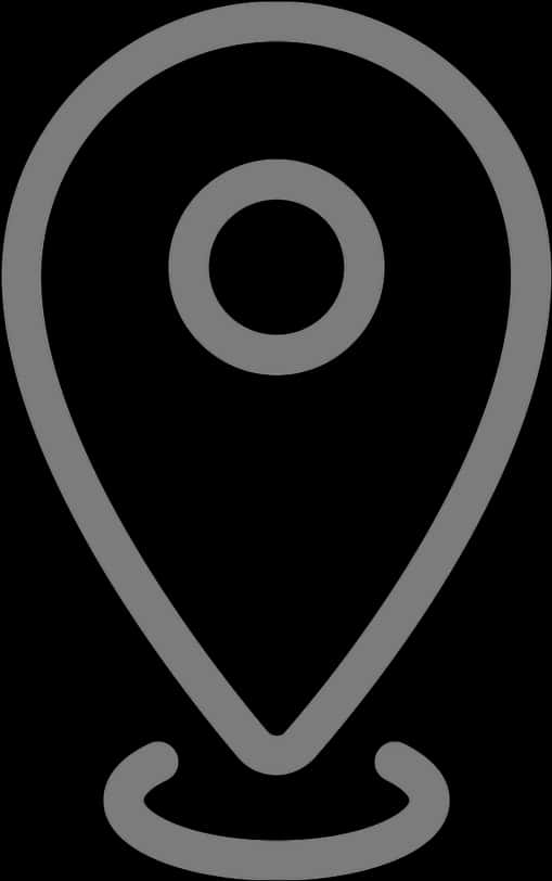 Black Location Icon Simple PNG image