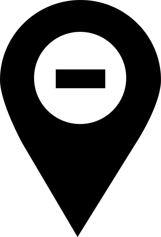 Black Location Pin Icon PNG image