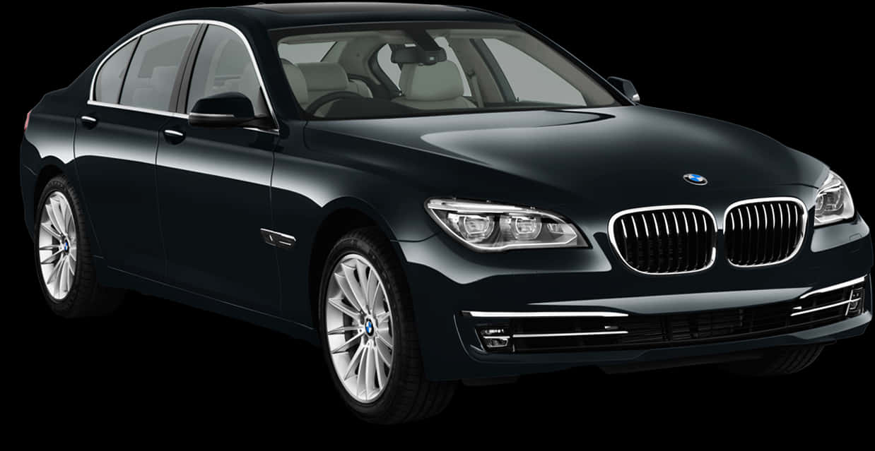 Black Luxury Sedan B M W PNG image