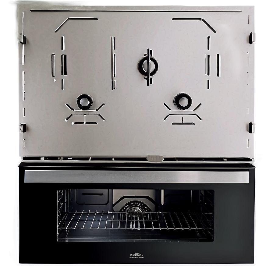 Black Matte Oven Design Png Ele PNG image