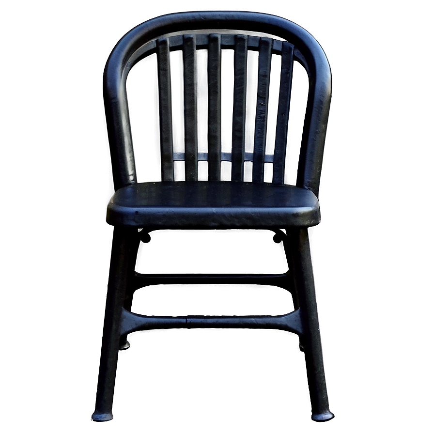 Black Metal Chair Png 6 PNG image