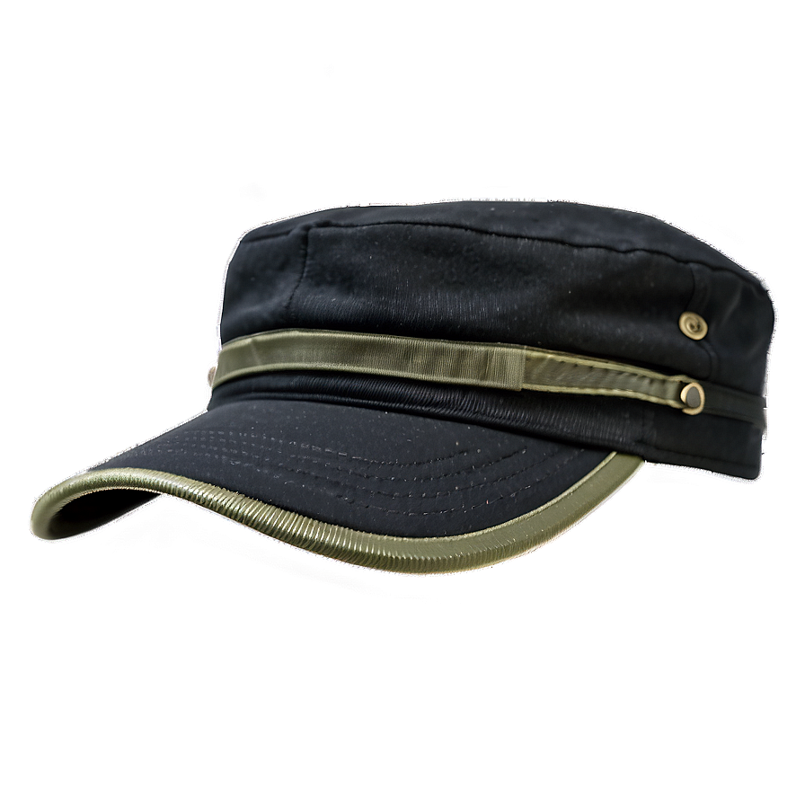 Black Military Hat Png 06132024 PNG image