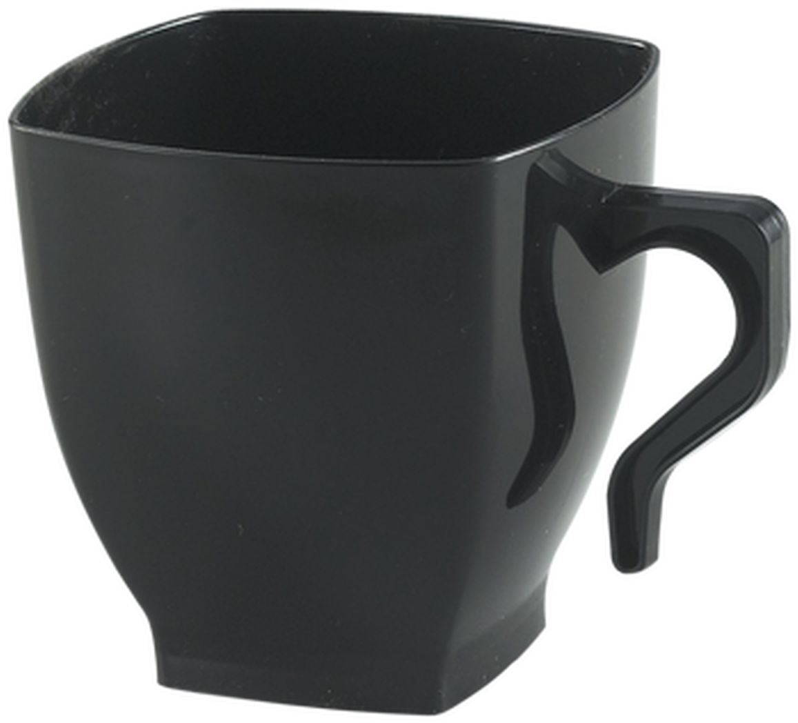 Black Modern Coffee Mug PNG image
