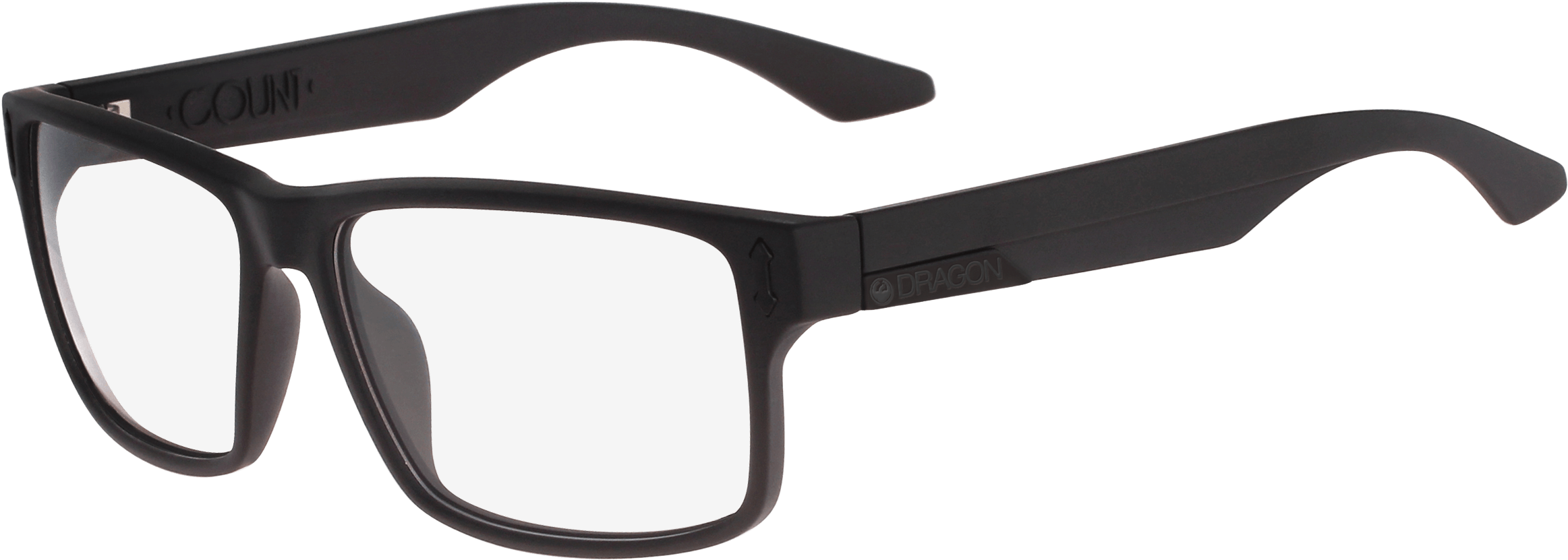 Black Modern Eyeglasses Transparent Background PNG image